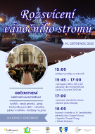 Plakát na rozsvícení vánočního stromu